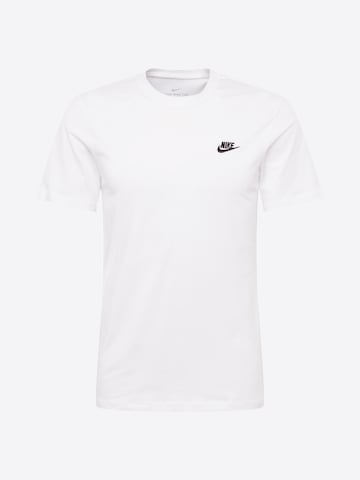 T-Shirt 'Club' Nike Sportswear en blanc : devant