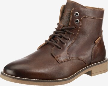 LEVI'S Lace-Up Boots 'Whitfield' in Brown: front