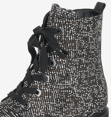 REMONTE Lace-Up Ankle Boots in Black