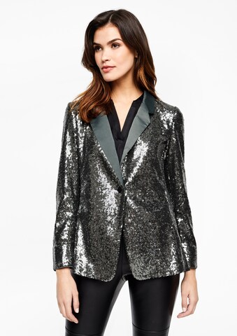 s.Oliver BLACK LABEL Blazer in Grau: predná strana