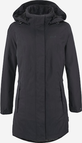 JACK WOLFSKIN Outdoor jacket 'Madison Avenue' in Black: front