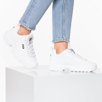 Baskets basses 'Disruptor' FILA en blanc