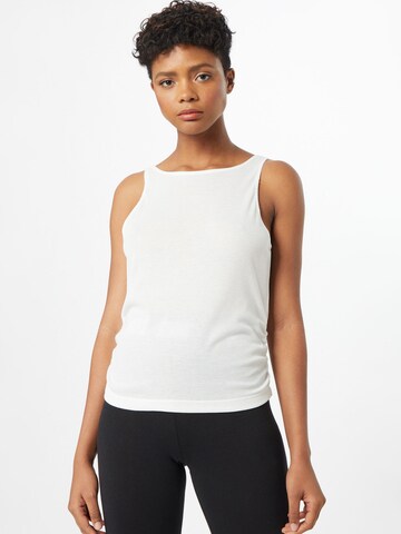 NIKE - Top deportivo en blanco: frente