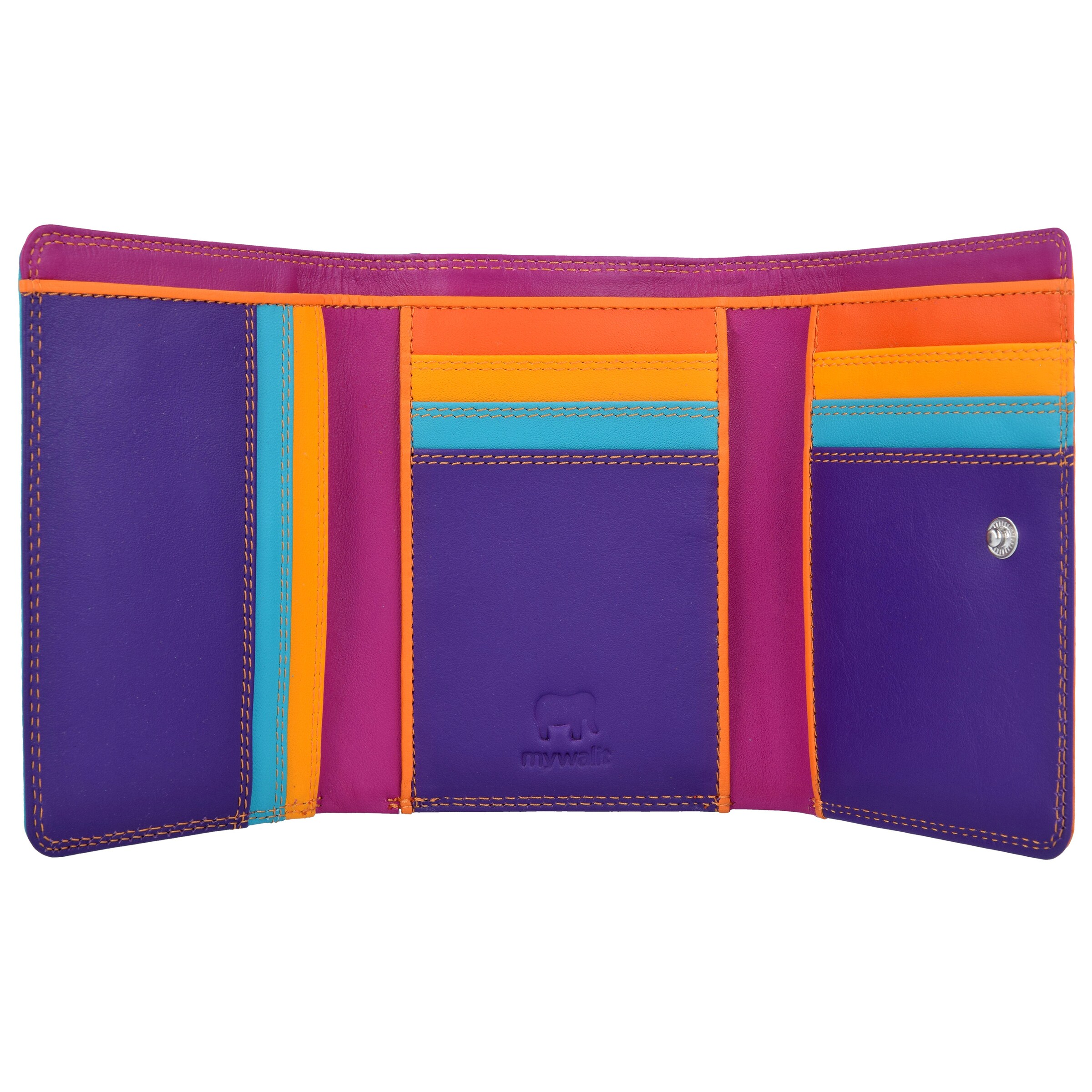Portamonete 'Medium Tri-fold' di mywalit in colori misti