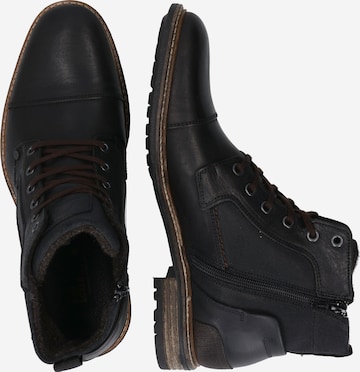 BULLBOXER Lace-Up Boots in Black