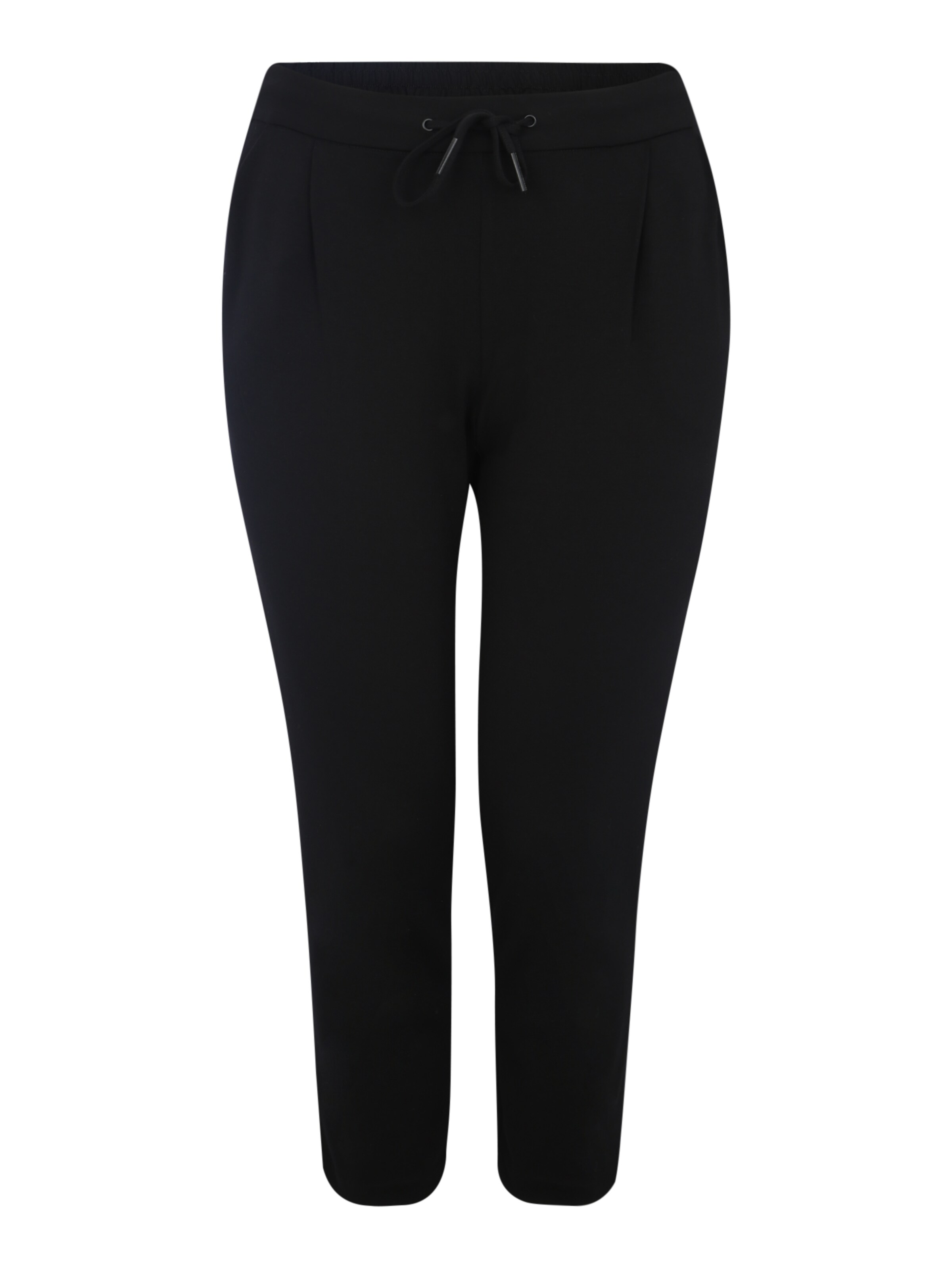 Vero Moda Curve - Broek 'VMEVA MR LOOSE STRING PANTS CURVE' in de kleur Zwart