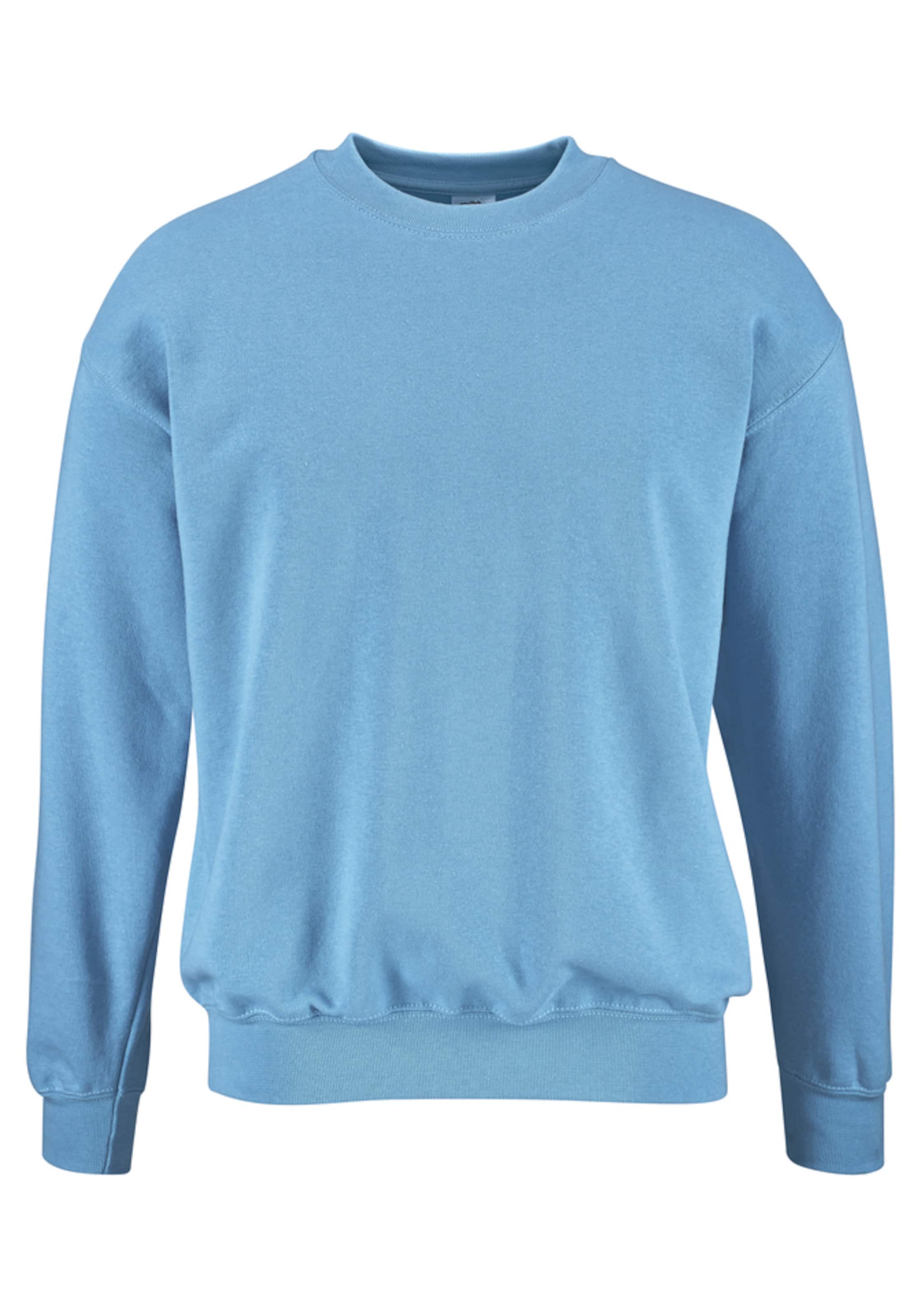 FRUIT OF THE LOOM Sweatshirt in Blau: Vorderseite