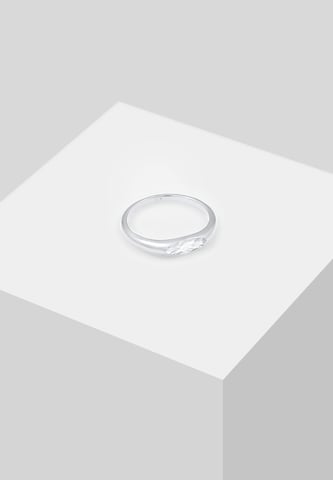 ELLI Ring Oval, Pinky Ring, Siegelring in Silber