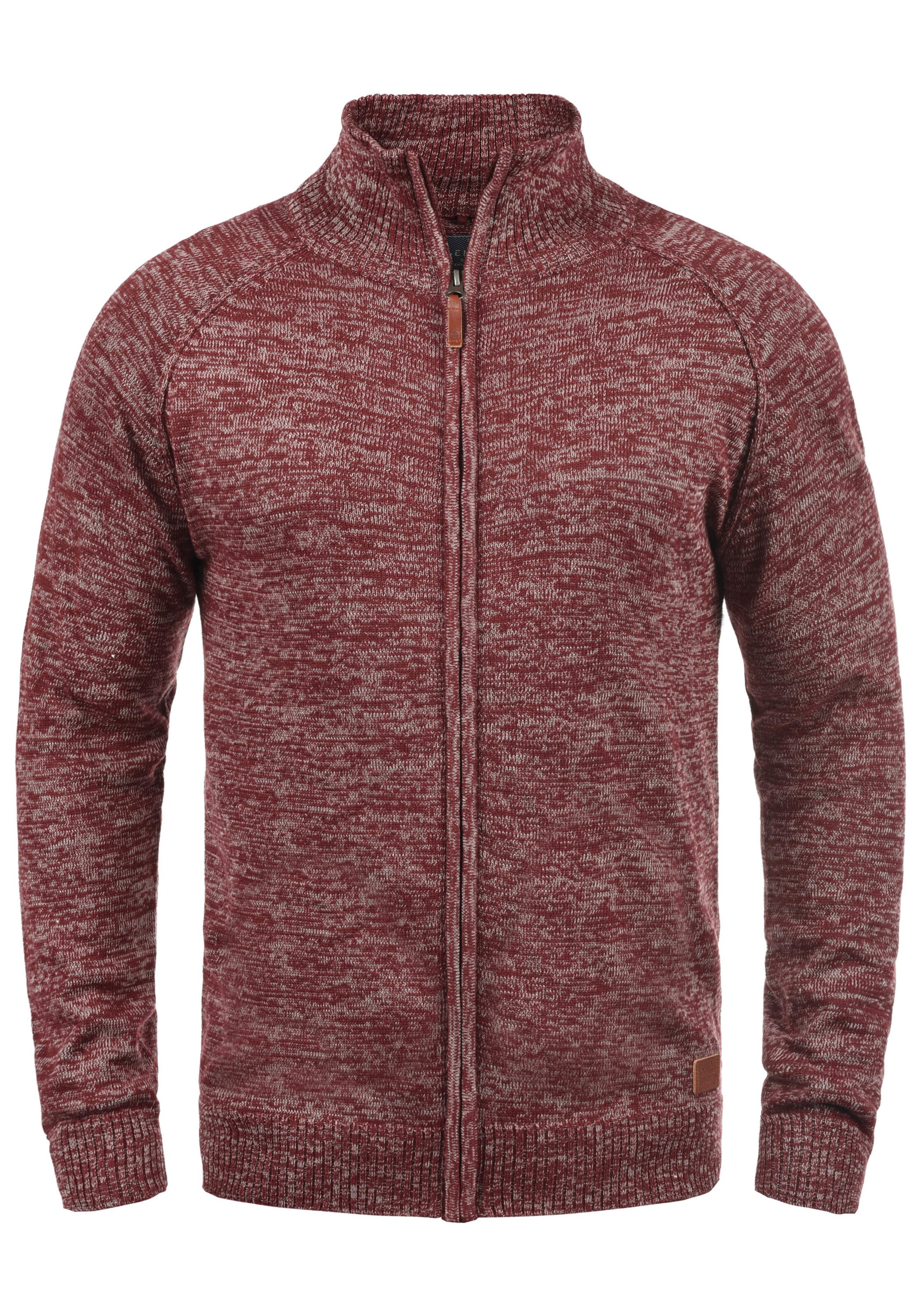 BLEND Gebreid vest 'Daniri' in Rood: voorkant