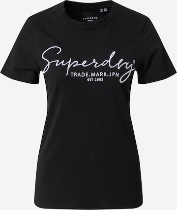 T-shirt 'Alice' Superdry en noir : devant