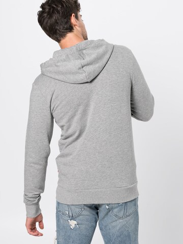 JACK & JONES Regular Fit Sweatjacke 'Holmen' in Grau