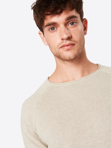 JACK & JONES Sweter 'Eunion' w kolorze beżowy