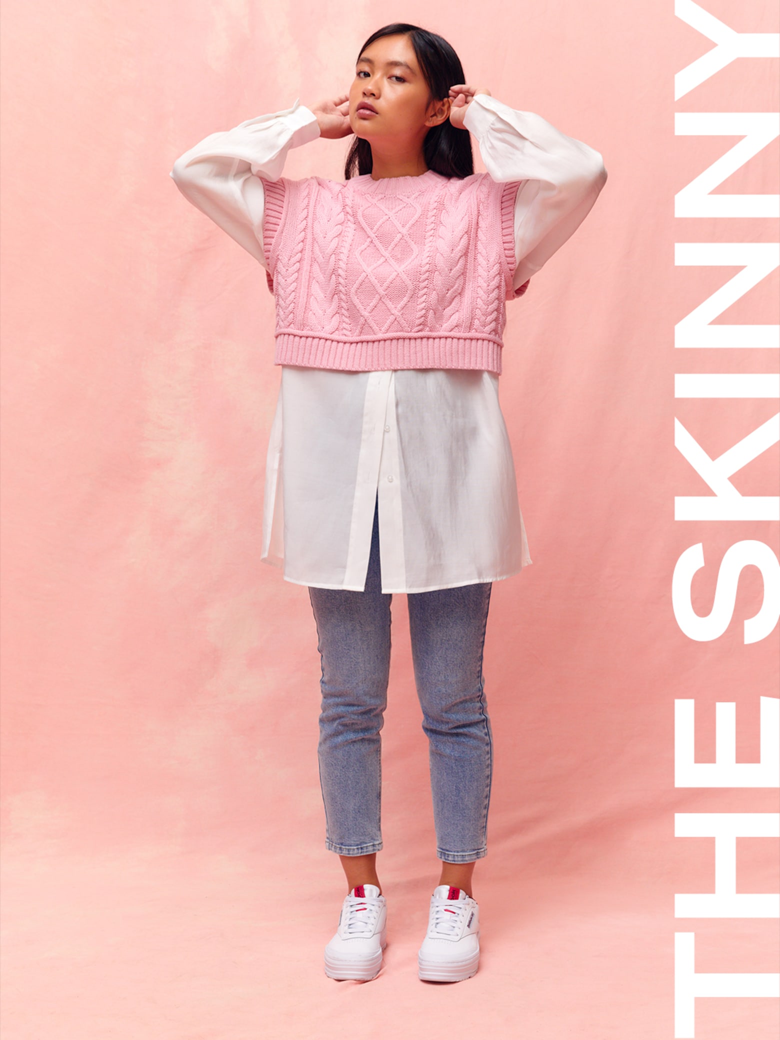 Kanetana - Trendy Pink Knit Look