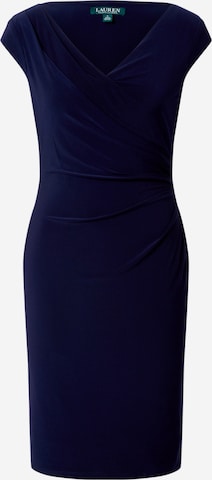 Lauren Ralph Lauren Sukienka etui 'BRANDIE-CAP SLEEVE-DAY DRESS' w kolorze niebieski: przód