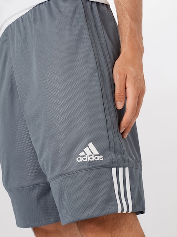 ADIDAS SPORTSWEAR Loose fit Workout Pants '3g spee rev shr' in Grey