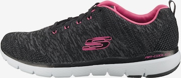 SKECHERS Rövid szárú sportcipők 'FLEX APPEAL 3.0' - fekete