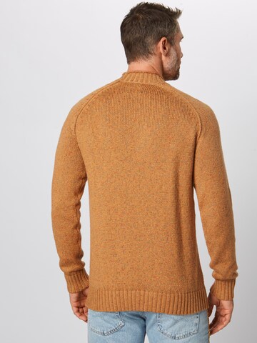JACK & JONES Sweter 'CLIVE' w kolorze brązowy: tył
