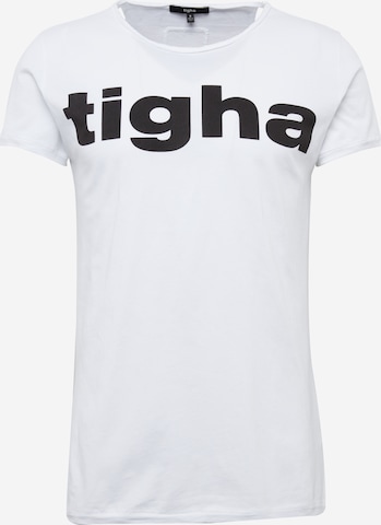 T-Shirt tigha en blanc : devant