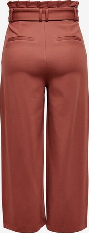 ONLY Wide leg Pleat-Front Pants in Red