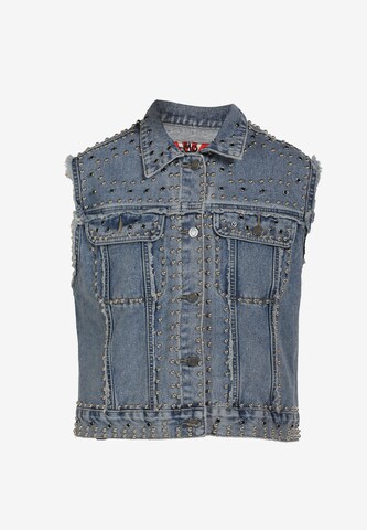 MYMO Vest 'Rocks' in Blue: front