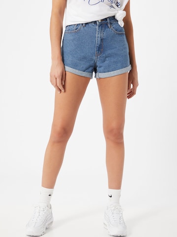 Regular Jeans de la Missguided pe albastru: față