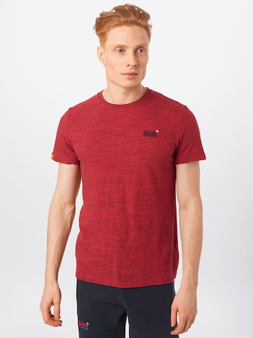 Superdry Regularny krój Koszulka w kolorze czerwony: przód
