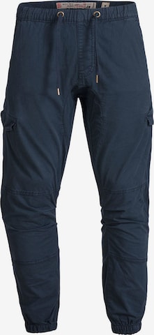INDICODE JEANS Cargo Pants 'Levi' in Blue: front