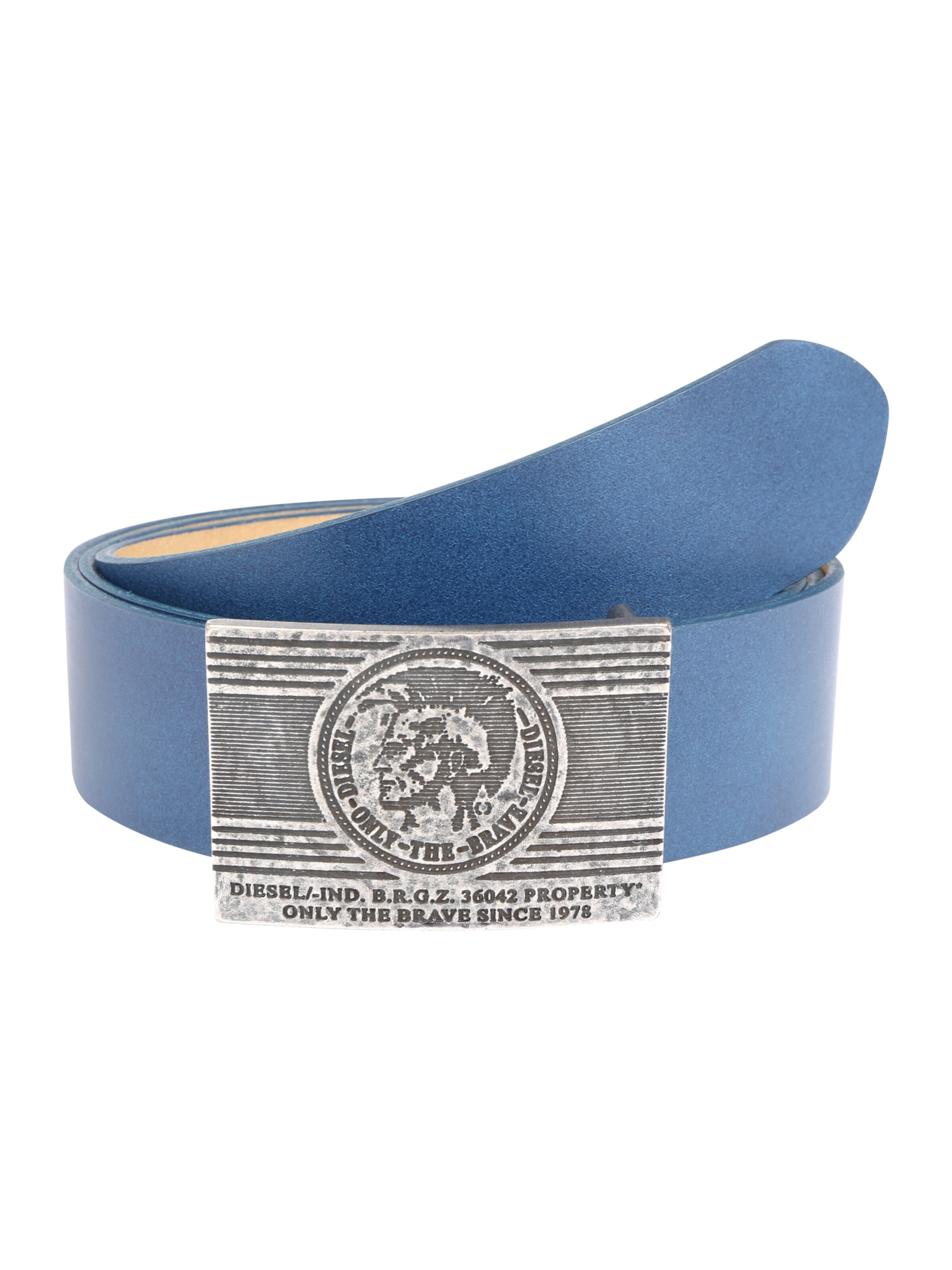 DIESEL - Riem 'B-STRA' in de kleur Lichtblauw