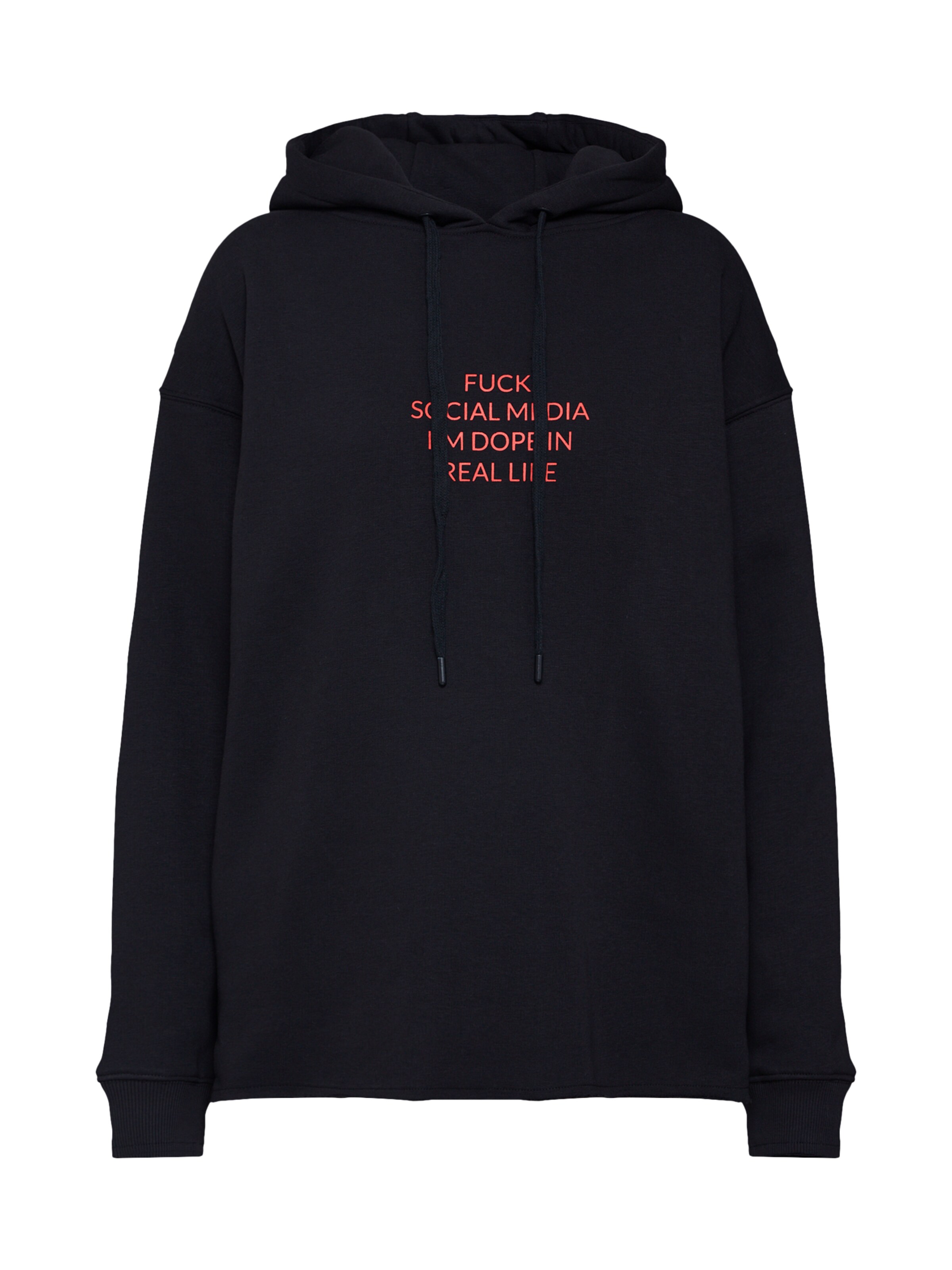 BE EDGY - Sweatshirt 'Bedope' in de kleur Zwart