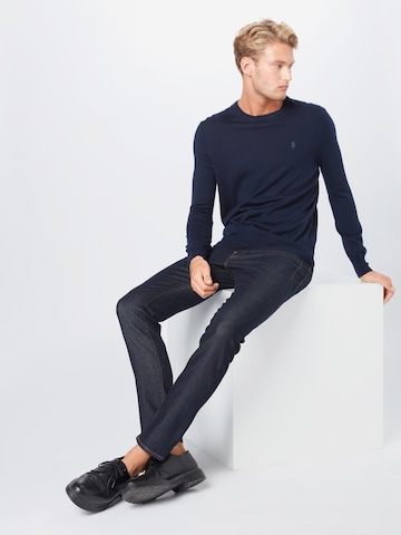 SELECTED HOMME Slimfit Jeans 'Leon' i blå