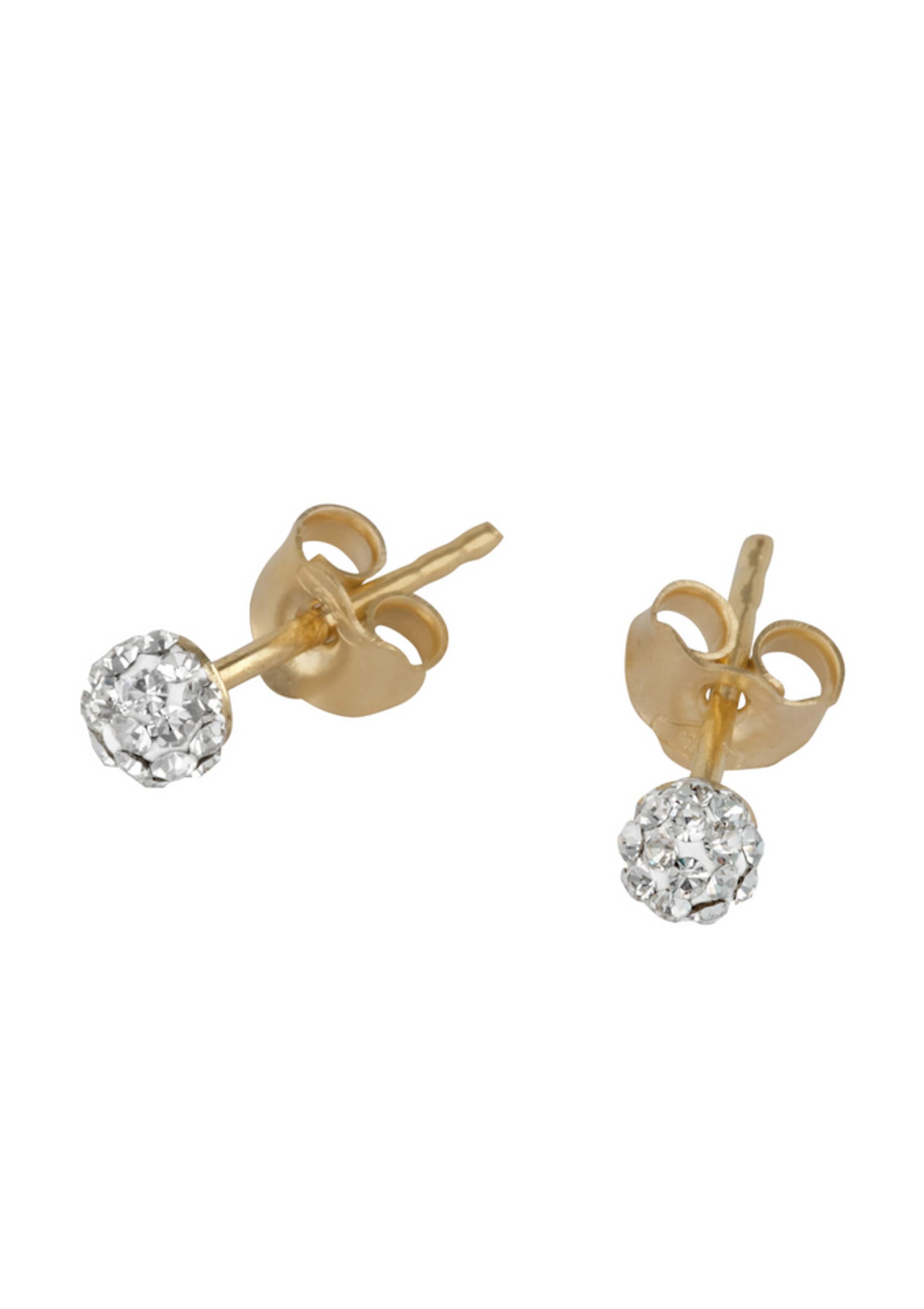 FIRETTI Earrings 'White' in Gold: front