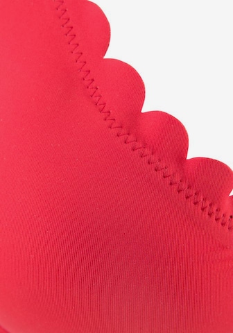 Invisible Hauts de bikini 'Scallop' LASCANA en rouge