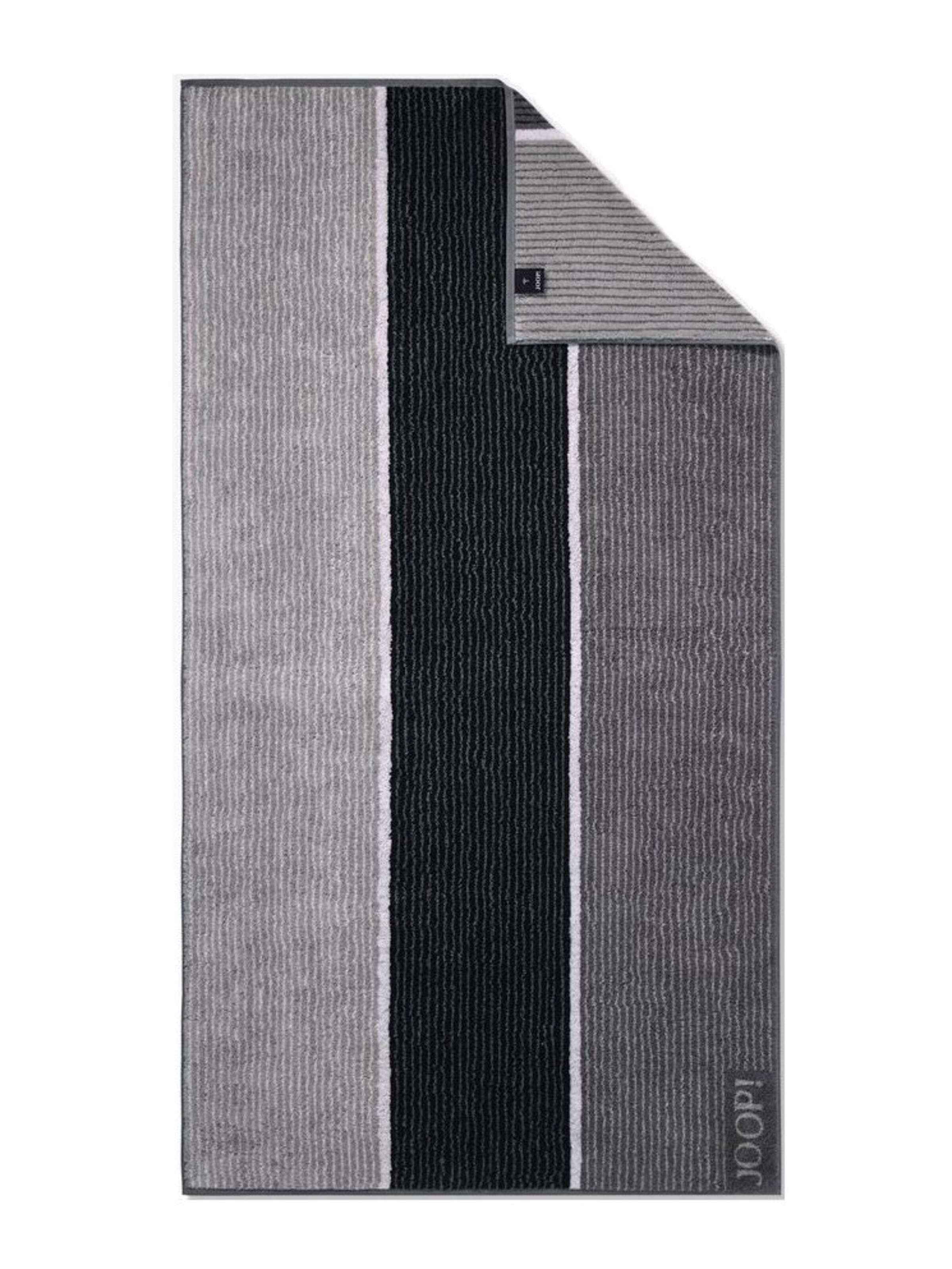 JOOP! Ręcznik kąpielowy 'Lines' w kolorze szary: przód
