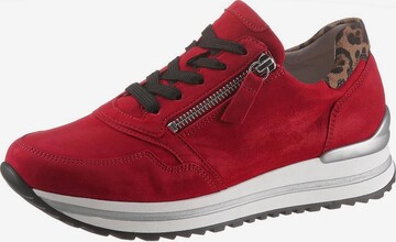 GABOR Sneakers laag in Rood: voorkant