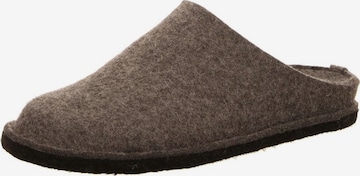 HAFLINGER Slippers in Brown: front