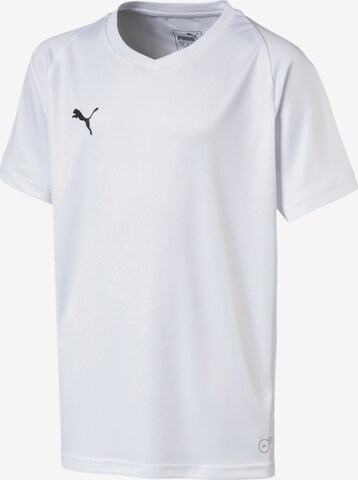 T-Shirt fonctionnel 'Liga Core' PUMA en blanc : devant