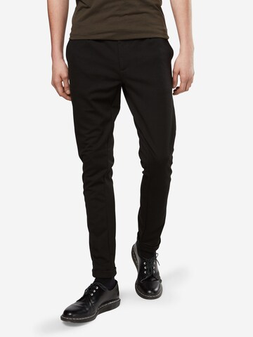 Only & Sons Regular Chino in Zwart: voorkant