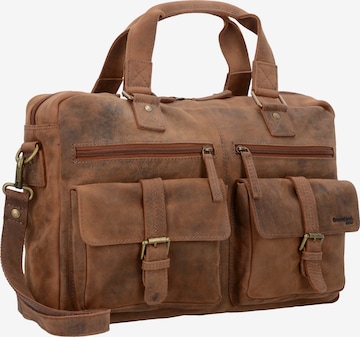 Greenland Nature Document Bag in Brown