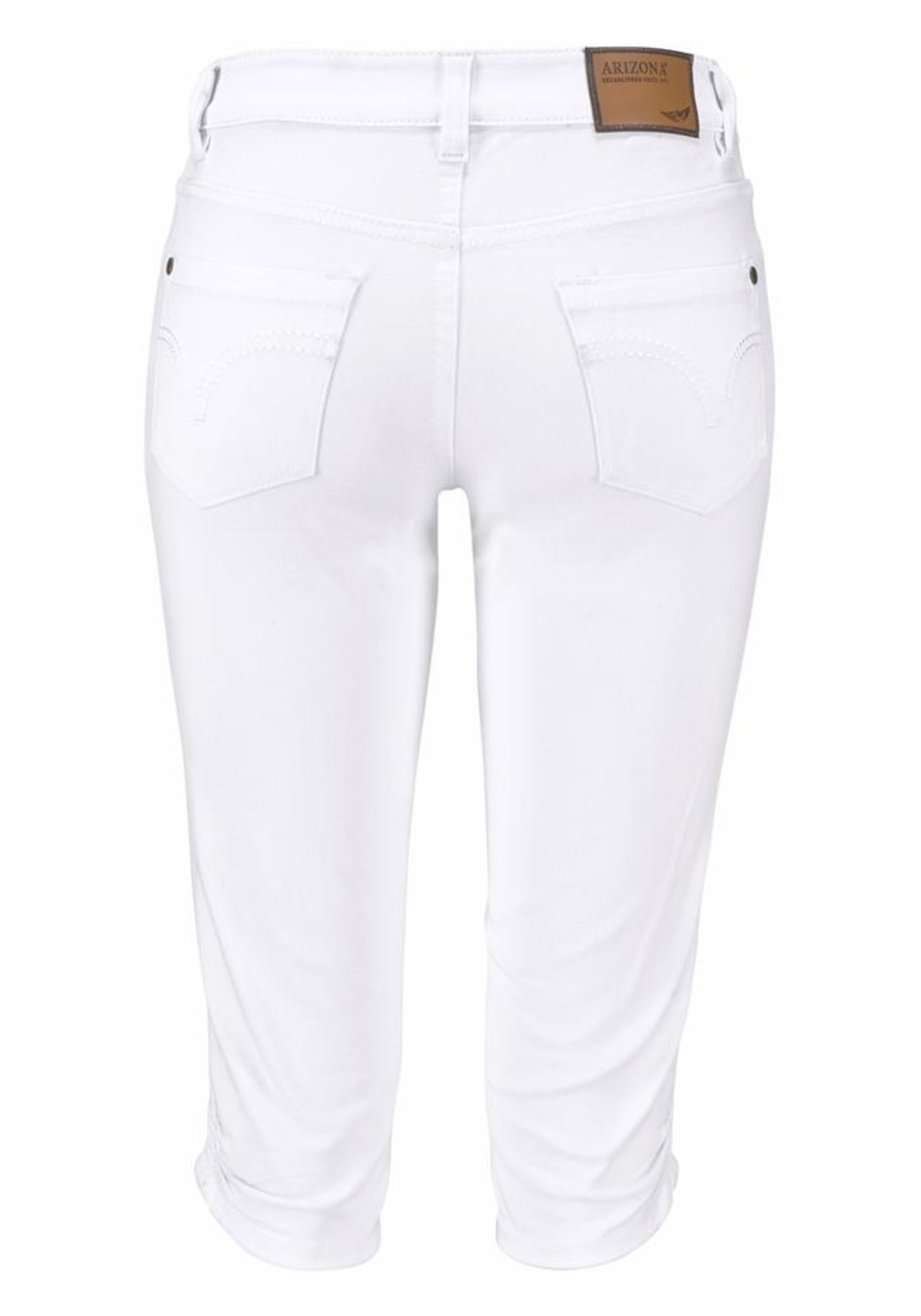 ARIZONA Skinny Caprijeans in Weiß