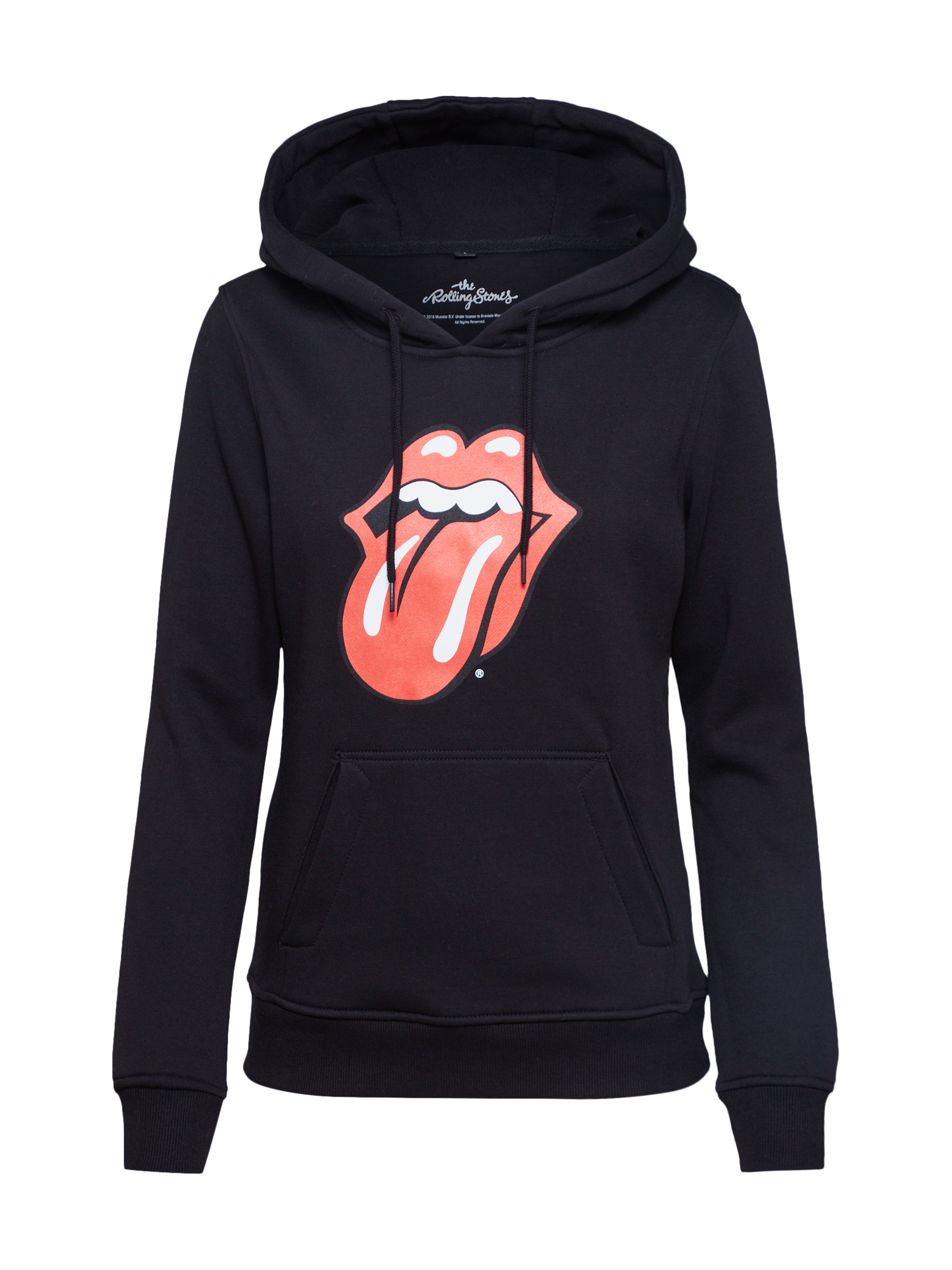 Abbigliamento Donna Merchcode Felpa Rolling Stones Tongue in Nero 