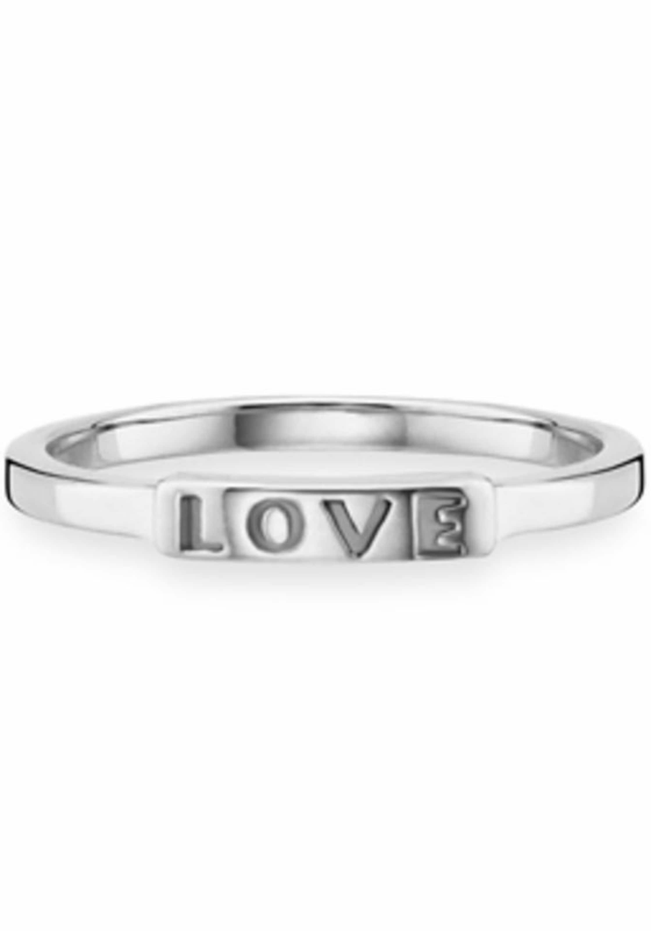 caï Ring 'love, together forever, C7304R/90/00' in Silver: front
