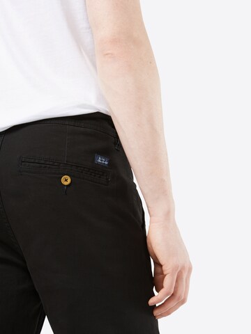 Coupe slim Pantalon chino 'Natan' BLEND en noir