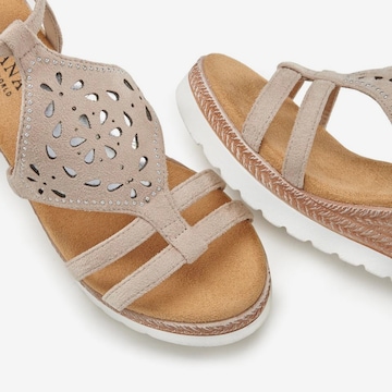 LASCANA Sandaler i beige