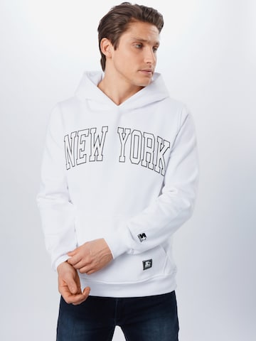 Starter Black Label - Regular Fit Sweatshirt 'New York' em branco: frente