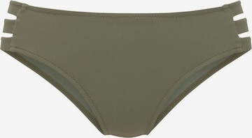 LASCANA Bikini Bottoms in Green: front