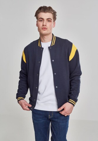 Urban Classics Sweatjacke in Blau: Vorderseite