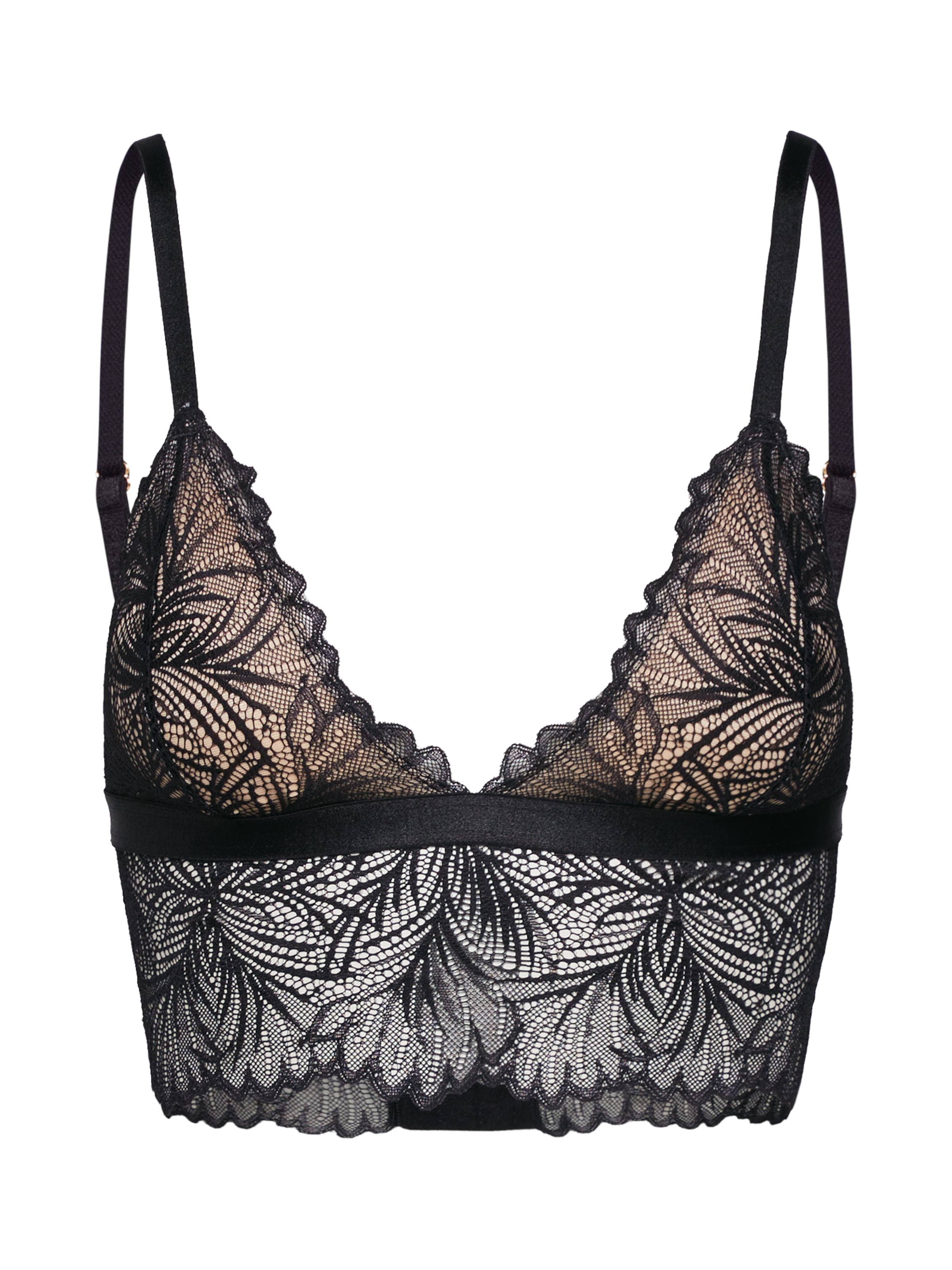 Triunghi Sutien 'Lima' de la Underprotection pe negru: față