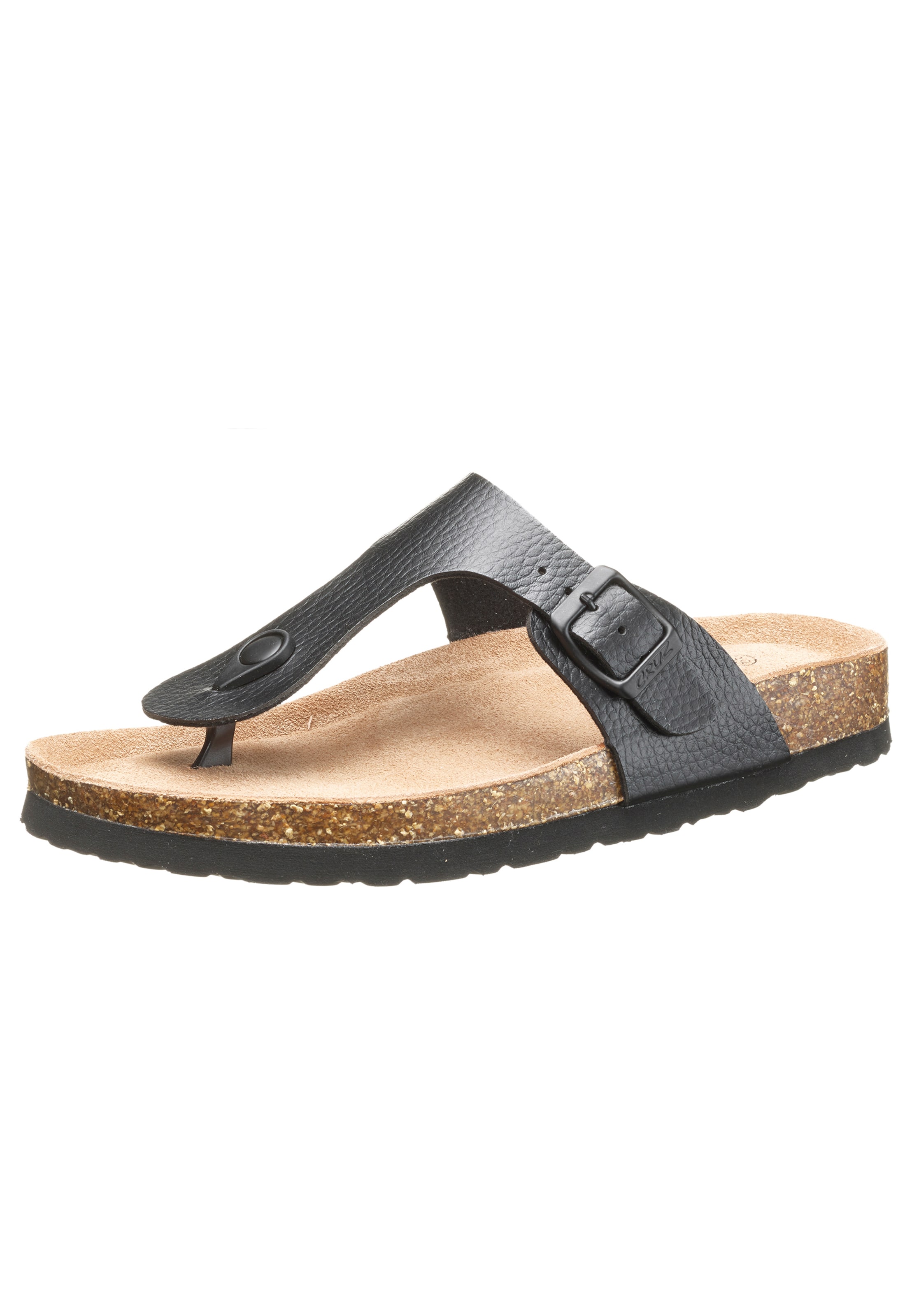 Cruz T-bar sandals 'Barns' in Black: front