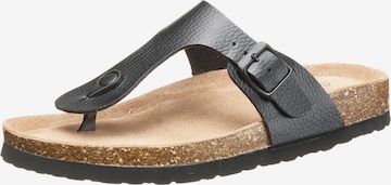 Cruz T-Bar Sandals 'Barns' in Black: front