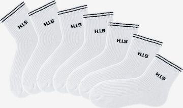 H.I.S Socks in White: front